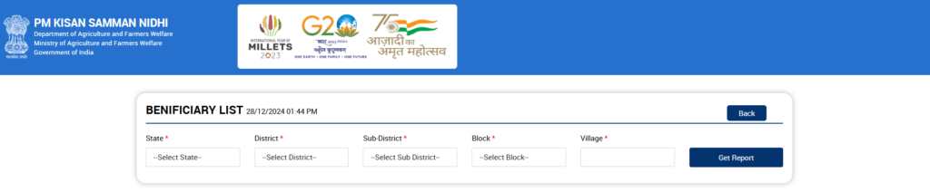 PM Kisan Beneficiary List