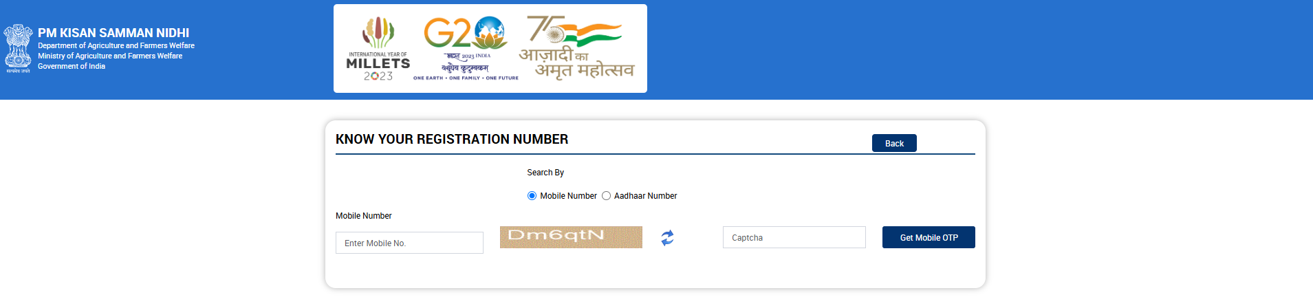 Pm Kisan Status Registration Number